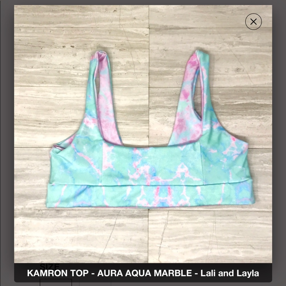 Lali and Layla Kamron Aura Aqua Marble Top